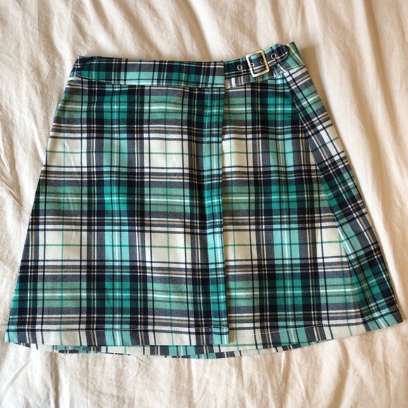 Never Worn One Size Brandy Melville Plaid Skirt - Picture 1 of 4